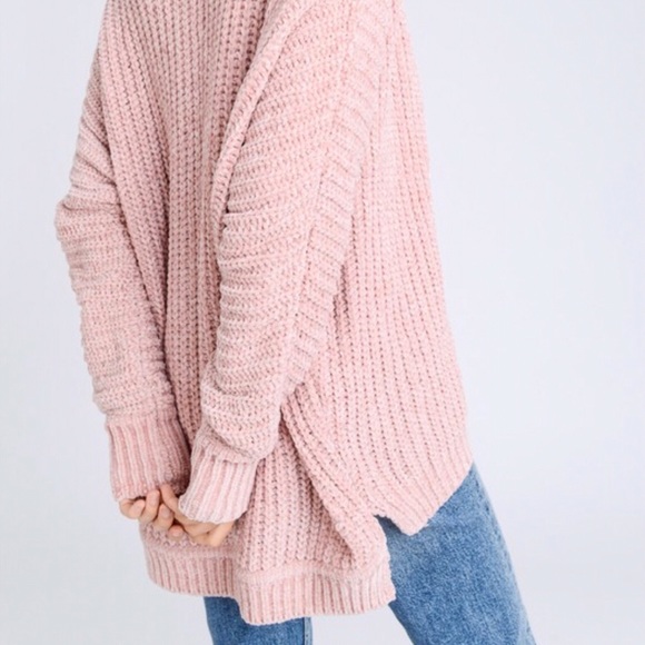 Chenille Cardigan (Pink) - Picture 2 of 4